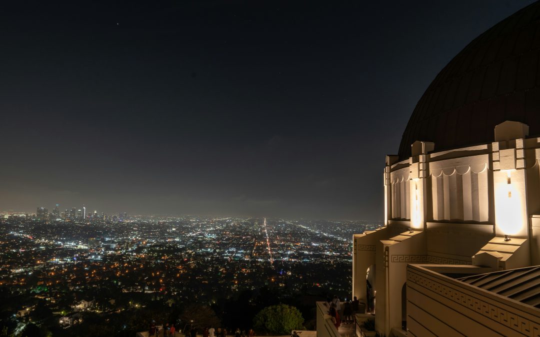 los angeles night skyline